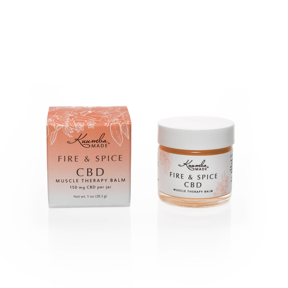 FIRE & SPICE- Natural CBD Balm muscle therapy 1oz jar from Kuumba Made