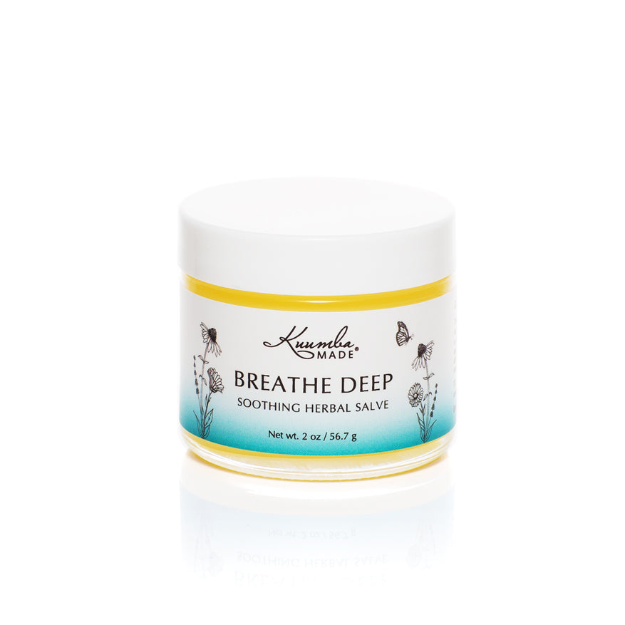 Breathe Deep Chest Rub Herbal Salve 2oz jar from Kuumba Made