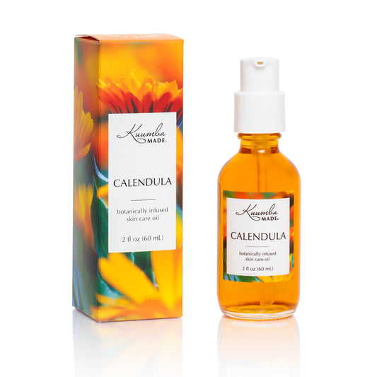 Calendula Botanically Infused Skin Care Oil 2oz bottle from Kuumba Made