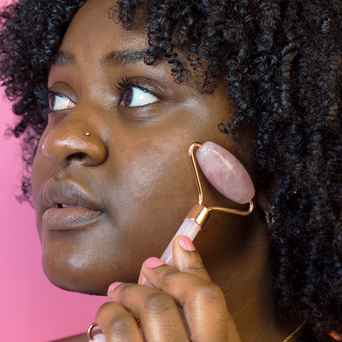 Rose Quartz Gemstone Roller