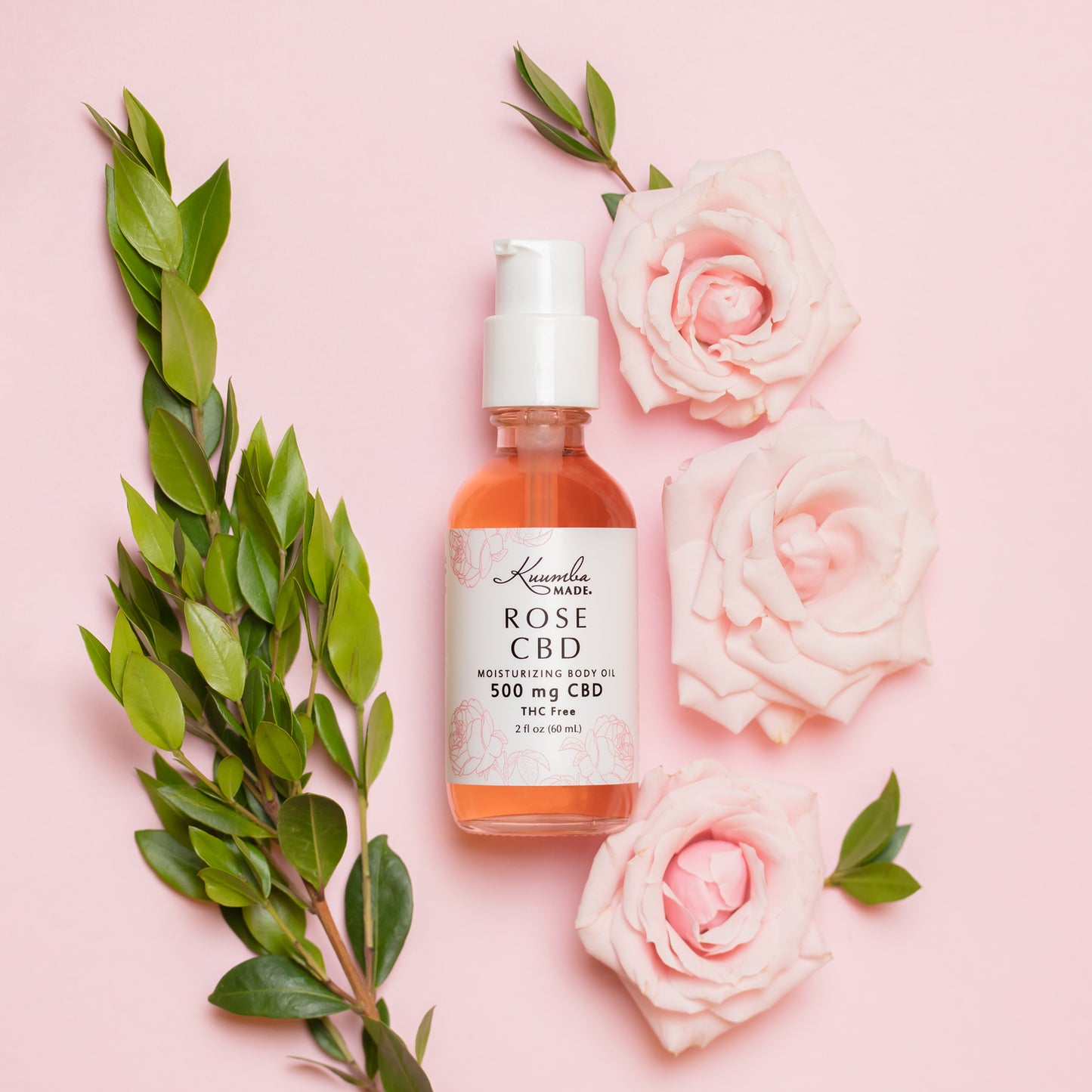 Rose 500 mg CBD Body Oil