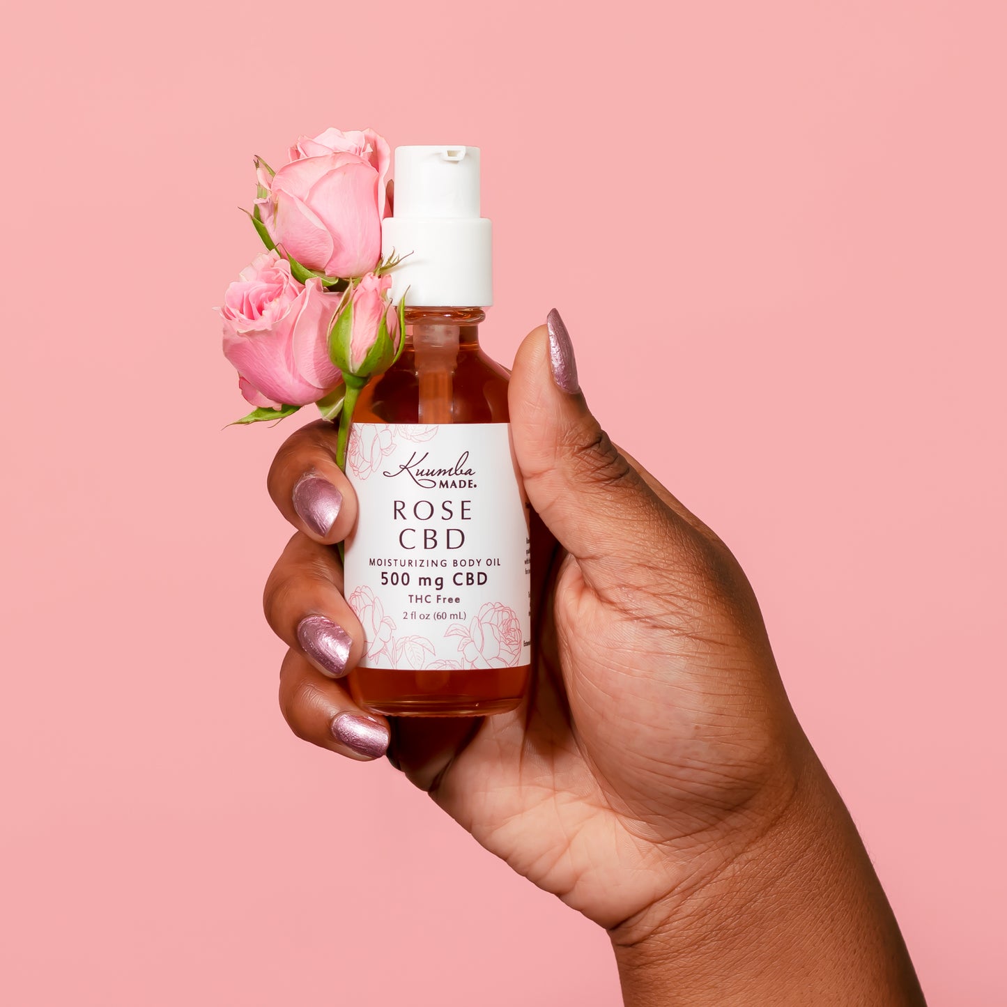 Rose 500 mg CBD Body Oil